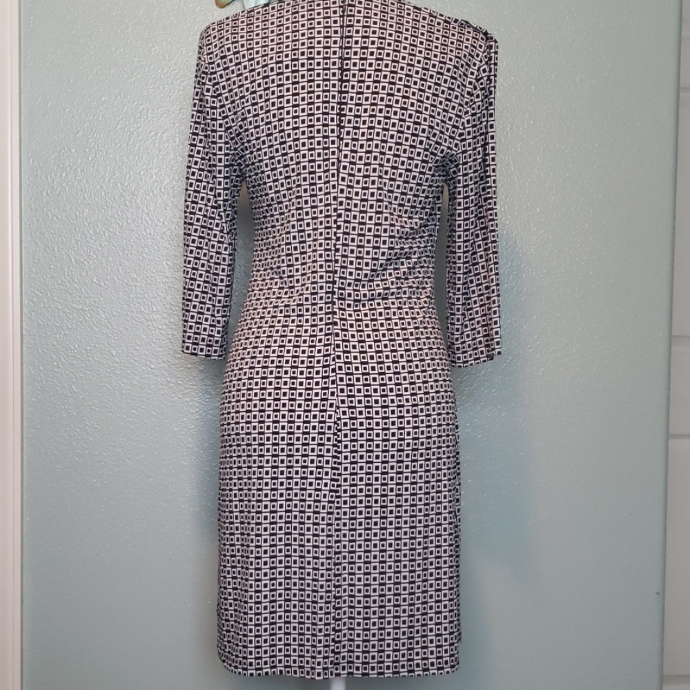 Laundry 3/4 Sleeve Faux Wrap Dress - Picture 2 of 5